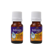 25日10点、黑卡会员：Ddrops 宝宝维生素D3滴剂 600IU 100滴 2.8ML*2瓶
