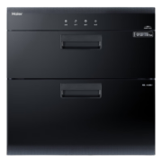 海尔（Haier）消毒柜嵌入式消毒碗柜家用厨房二星级紫外线消毒烘干一体机厨房碗筷餐具消毒柜母婴奶瓶消毒机器 100升【巴氏光波0臭氧消毒】
