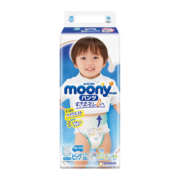 尤妮佳（MOONY）裤型拉拉裤日本进口畅透加大号尿不湿XL38片 12-22kg男宝宝小内裤