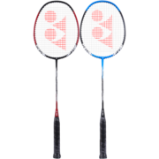 YONEX 尤尼克斯 羽毛球拍 双拍套装 【入门款】蓝红双拍（京发） 成品拍（配2只球）