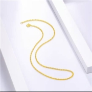 京东百亿补贴：周六福（ZLF）黄金项链女足金绞丝链 计价 42cm - 5.7g-5.79g  足金