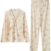 婧麒云慕丝月子服孕妇睡衣春秋款夏季产后怀孕期喂奶哺乳家居服女