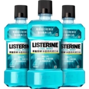 88VIP：LISTERINE 李施德林 基础护理系列 冰蓝劲爽漱口水 500ml×3瓶