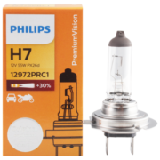 飞利浦（PHILIPS）小太阳超值型石英灯H7-12972PR汽车灯泡大灯近光灯远光灯卤素灯 增亮30% 单支装