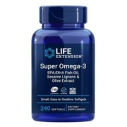 高纯度五星鱼油，Life Extension 沿寿 Omega-3超级鱼油软胶囊240粒