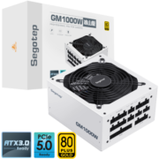 鑫谷（Segotep）GM1000W ATX3.0冰山版金牌全模组电源（原生PCIE5.0支持4090/全电压/台式白色电脑主机电源）