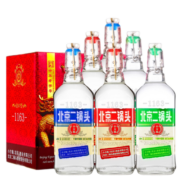 永丰牌北京二锅头清香型白酒出口小方瓶三色42度纯粮酒礼盒装500ml*6瓶