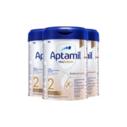 PLUS会员：Aptamil 爱他美 白金德文版 较大婴儿HMO配方奶粉 2段 800g*3罐