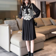 限尺码 唐狮 女士 长袖系带 连衣裙