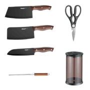 京喜特价APP: 拜格 刀具套装菜刀六件套 刀具4件套+磨刀棒+刀座