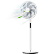 美的（Midea）【品质精选】风随温变轻音节能电风扇七叶柔风家用智能落地扇远距遥控立式电扇摇头宿舍扇 SAD35EC