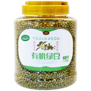 京喜特价APP：珍谷诱惑 东北有机绿豆 1.3kg罐装