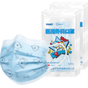 超亚 哆啦A梦系列医用外科口罩 儿童蓝片100只袋装