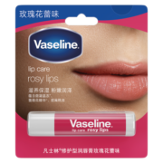 凡士林(Vaseline)修护润唇膏玫瑰花蕾味3.5G 保湿补水防干裂去死皮
