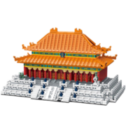森宝积木故宫建筑拼插积木高难度成人拼装小颗粒收藏版模型礼物玩具 艺高 雪景太和殿大号 |1860PCS