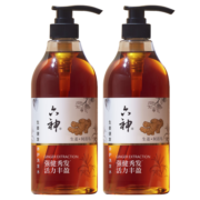 六神【强健秀发】生姜健发洗发水750ml*2(清爽控油止痒 新老款随机发)