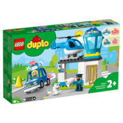 乐高（LEGO）积木 得宝系列 2岁+ 儿童玩具女孩宝宝生日礼物 10959 警察局与警用直升机