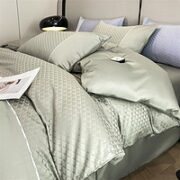 LANRUI 兰芮 60支精美提花纯棉贡缎长绒棉四件套 200*200cm