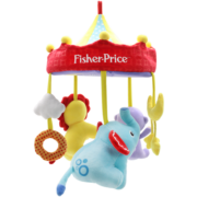 费雪(Fisher-Price)安抚床铃 婴儿床挂件新生儿八音盒摇篮曲安抚幼儿童狮子小象公仔F1027生日礼物礼品