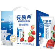 安慕希 常温酸奶草莓味 205g*12
