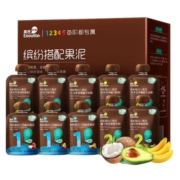 英氏婴幼儿果泥 佐餐泥无添加糖宝宝辅食泥蔬菜泥有机果泥10袋装