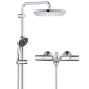高仪（GROHE） 进口恒温淋浴花洒套装 德产250MM方形顶喷 空气手持套装2669800C