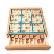 斑图巷  榉木抽屉式 9宫格数独棋