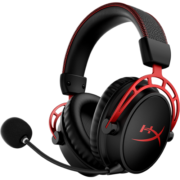 极度未知（HYPERX）原金士顿阿尔法无线游戏耳机头戴式电竞电脑笔记本 2.4g吃鸡竞技耳麦降噪麦克风 黑红色