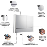 科勒（KOHLER） 【谷爱凌】科勒博纳2.0卫生间镜柜带灯防雾化妆镜面浴室镜柜 镜柜-1000mm含侧灯