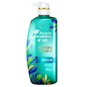 海飞丝洗发水无硅油洗发水去屑去油洗发水菁纯丝滑650ml 蓬松清香型