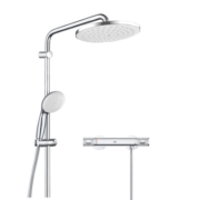 高仪（GROHE）进口恒温淋浴花洒套装 200MM花洒顶喷 冷触无下水龙头26452