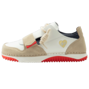 OTZSHOES丑萌鞋时尚女鞋春夏季低帮休闲鞋流行男鞋个性板鞋 小众情侣潮鞋 浅灰色/红色O21341298 38