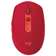 罗技（Logitech）M590 静音鼠标 无线蓝牙双模 2台设备秒切换 办公鼠标 对称鼠标 带优联接收器 宝石红