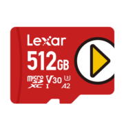 雷克沙（Lexar）512GB TF（MicroSD）存储卡 U3 V30 A2 读速150MB/s 手机平板 switch内存卡（PLAY）