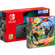 任天堂 Nintendo Switch 国行续航增强版红蓝游戏主机 & 健身环大冒险（附游戏兑换卡）