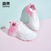 plus会员：森馬 运动鞋女韩版跑步鞋 A款-粉色