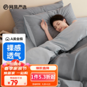 网易严选 2023春新款A类全棉有氧棉四件套 1.8m床+凑单品