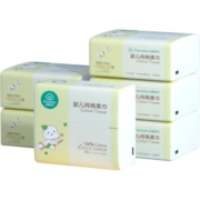 全棉时代新款婴儿棉柔巾宝宝干湿两用纯棉加厚非湿巾无菌80抽*6
