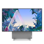 联想(Lenovo)YOGA 27 2022 可旋转27英寸4K屏一体台式电脑(AMD R7-6800H 16G LPDDR5内存 1TB SSD ）水月银