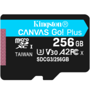 金士顿（Kingston）256GB TF（MicroSD）存储卡 行车记录仪内存卡 手机内存卡 U3 V30 A2 4K 读速170MB/s