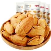 百草味坚果巴旦木100g*4干果每日炒货巴达木杏仁扁桃仁休闲零食