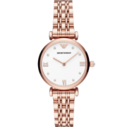安普里奥·阿玛尼（Emporio Armani）手表钢带时尚镶钻表盘石英女士腕表送女友生日礼物AR11267