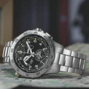Hamilton 汉密尔顿 Khaki Aviation卡其航空系列 H76714135 男士世界时石英三眼计时腕表