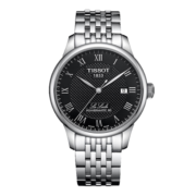 天梭(TISSOT)瑞士手表 力洛克系列腕表 钢带机械男表