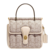 蔻驰（COACH）【官方直供】女士专柜款WILLIS18号米色单肩包C5280B4SHG