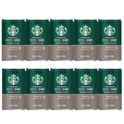 星巴克 (Starbucks)星倍醇 罐装即饮浓咖啡饮料 经典美式 180ml*10罐