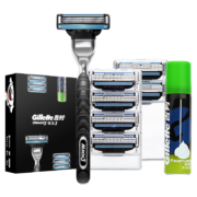 京喜APP：Gillette 吉列 锋速3经典手动剃须刀套装 （1刀架+7刀头+剃须泡清新柠檬型50g）