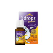Ddrops儿童维生素d3滴剂宝宝钙营养搭档vd3加拿大进口 600IU【1岁-18岁】100滴 *1瓶