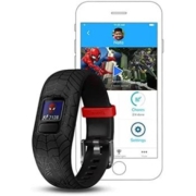 GARMIN 佳明 vivofit jr. 3 儿童健身追踪器，电池寿命长达1年，Spiderman (Black)，Adjustable band