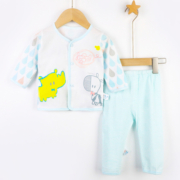 婴儿衣服夏装纯棉宝宝套装夏季薄款分体新生儿初生满月女宝男幼儿